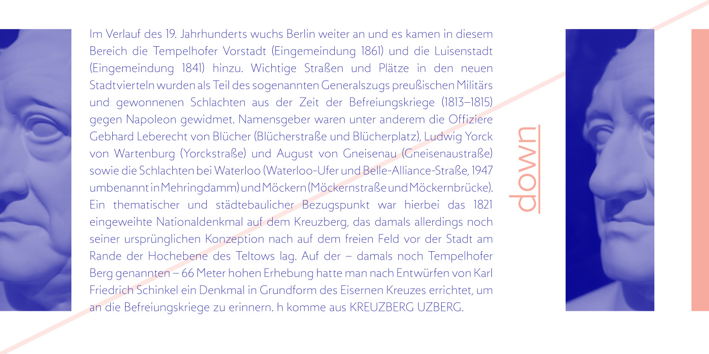 Beispiel einer Zigfrid Medium italic-Schriftart